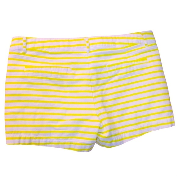 Gap White Neon Yellow Stripes Shorts - Picture 2 of 7